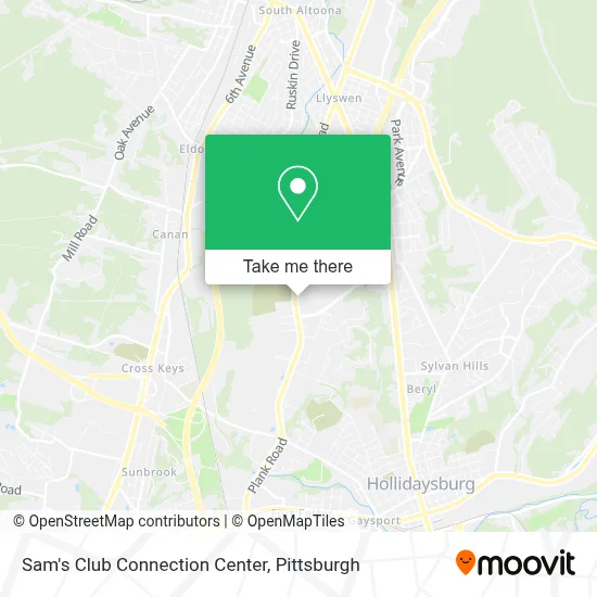Sam's Club Connection Center map