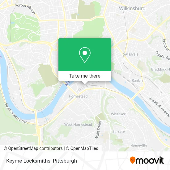 Keyme Locksmiths map