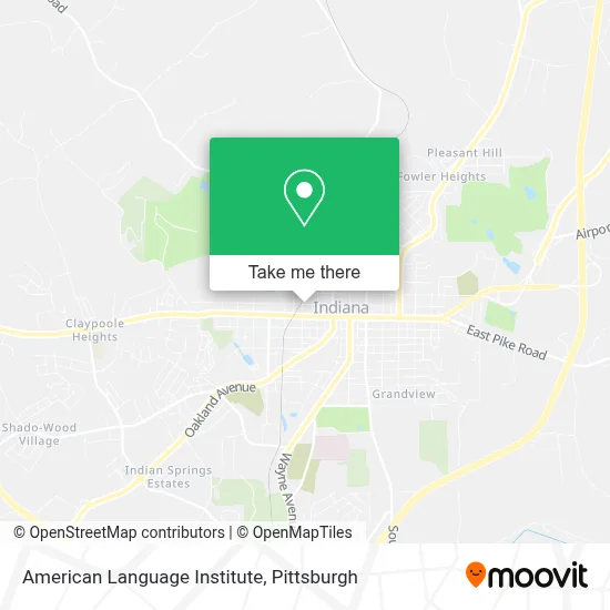 American Language Institute map