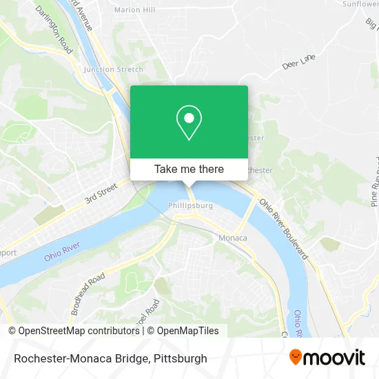 Rochester-Monaca Bridge map