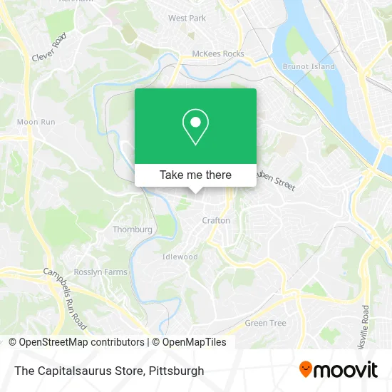 The Capitalsaurus Store map