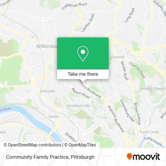 Community Family Practice map