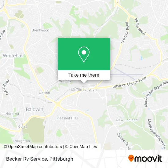 Becker Rv Service map