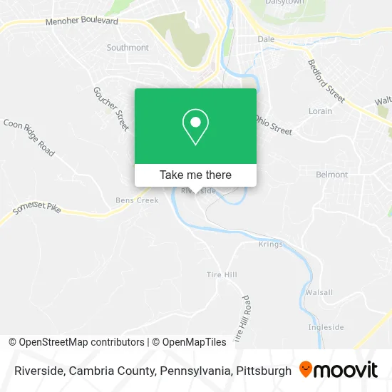 Riverside, Cambria County, Pennsylvania map