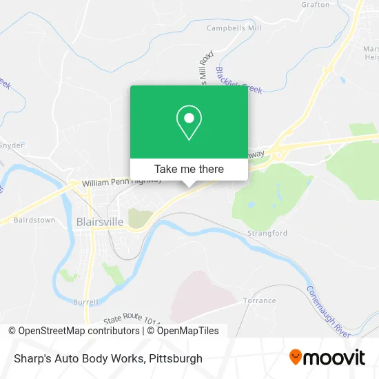 Sharp's Auto Body Works map