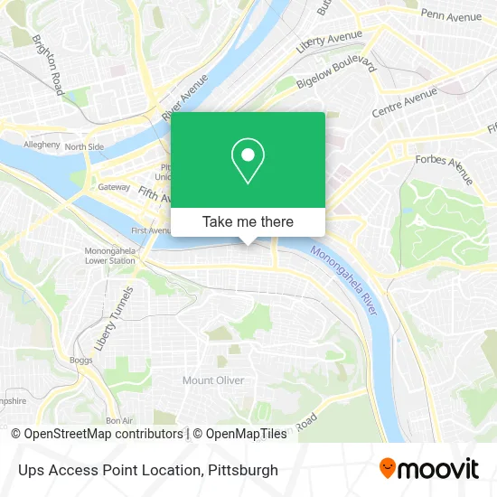 Ups Access Point Location map