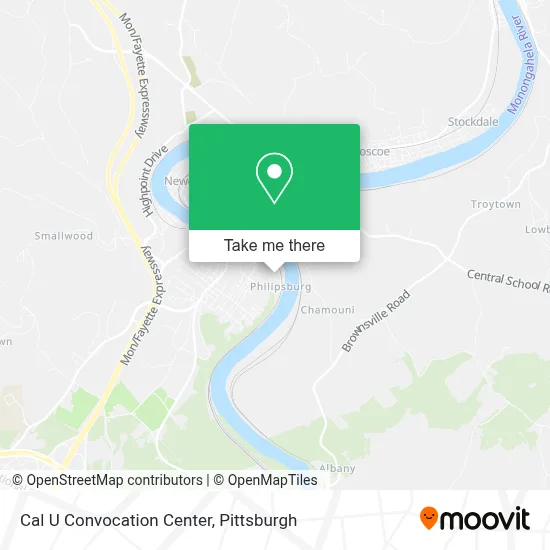 Cal U Convocation Center map
