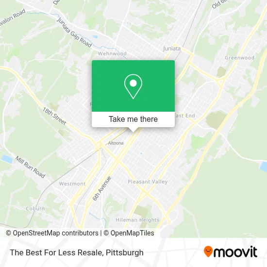 The Best For Less Resale map