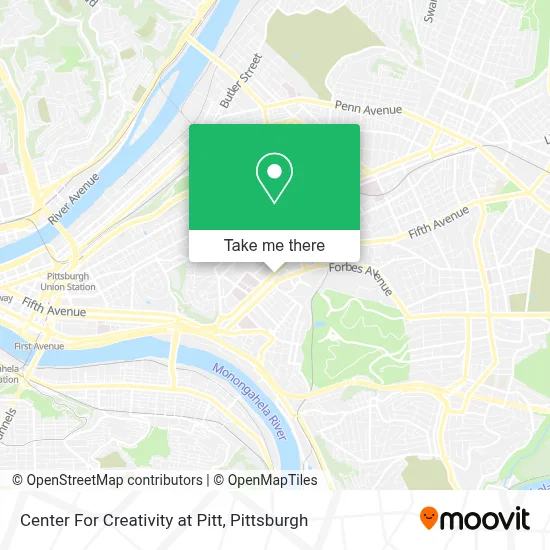 Center For Creativity at Pitt map