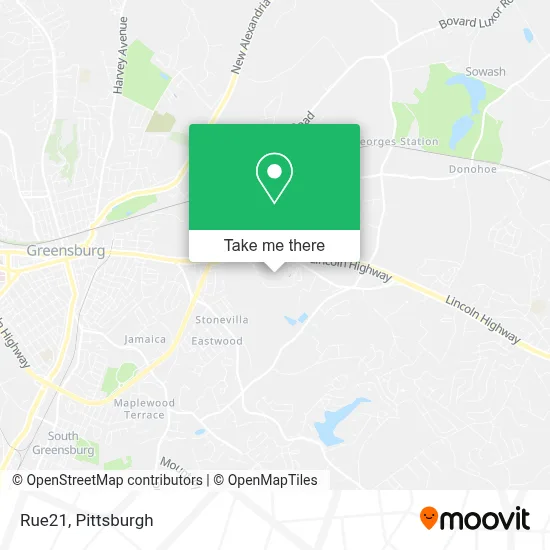 Rue21 map