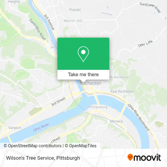 Wilson's Tree Service map