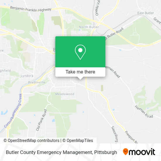 Butler County Emergency Management map