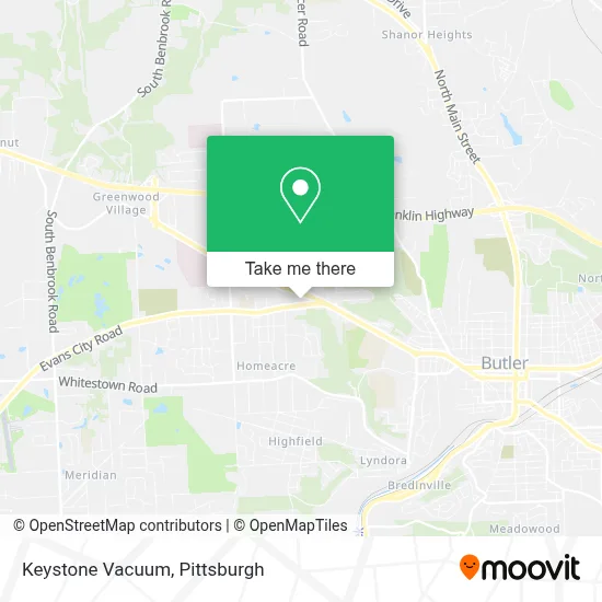 Keystone Vacuum map