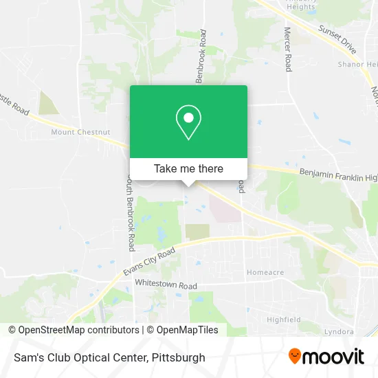 Sam's Club Optical Center map