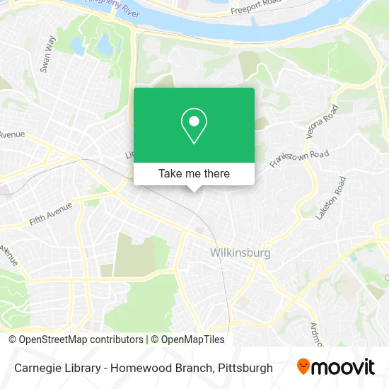 Carnegie Library - Homewood Branch map