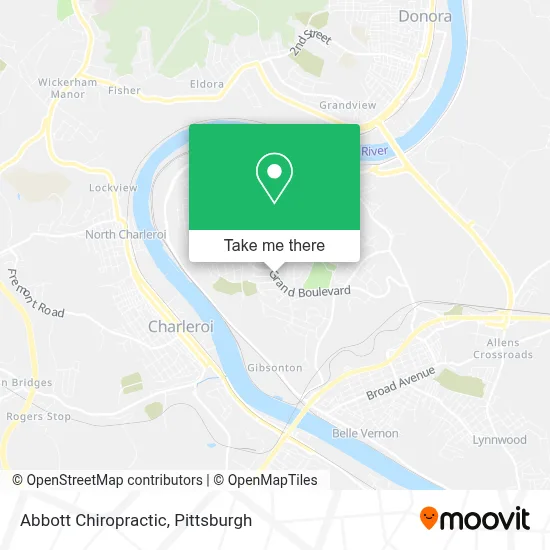 Abbott Chiropractic map