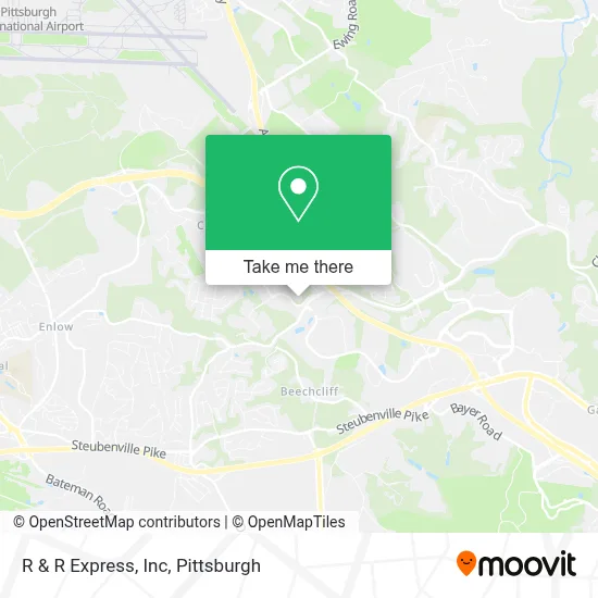 R & R Express, Inc map
