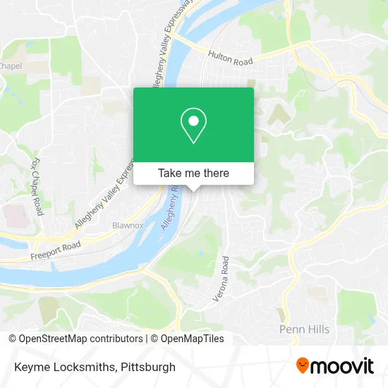 Keyme Locksmiths map