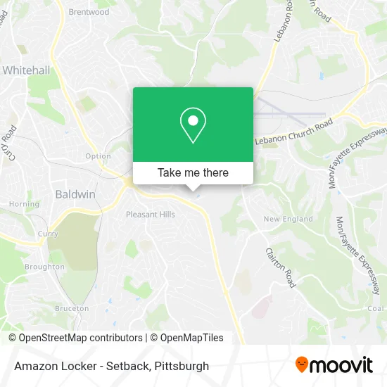 Amazon Locker - Setback map