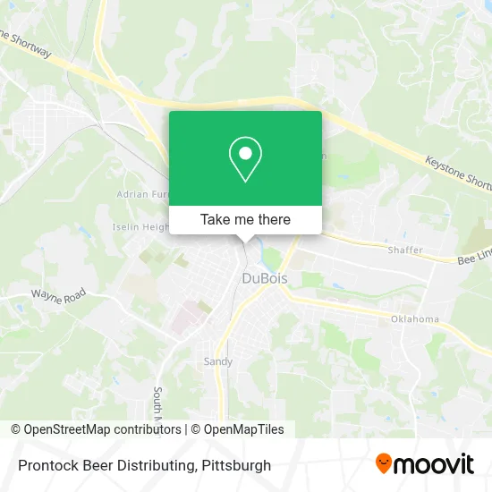 Prontock Beer Distributing map