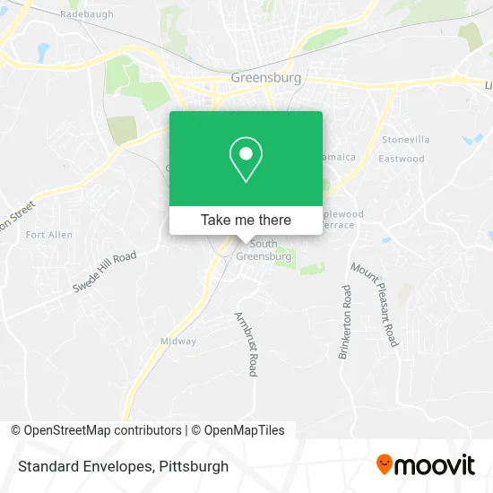 Standard Envelopes map