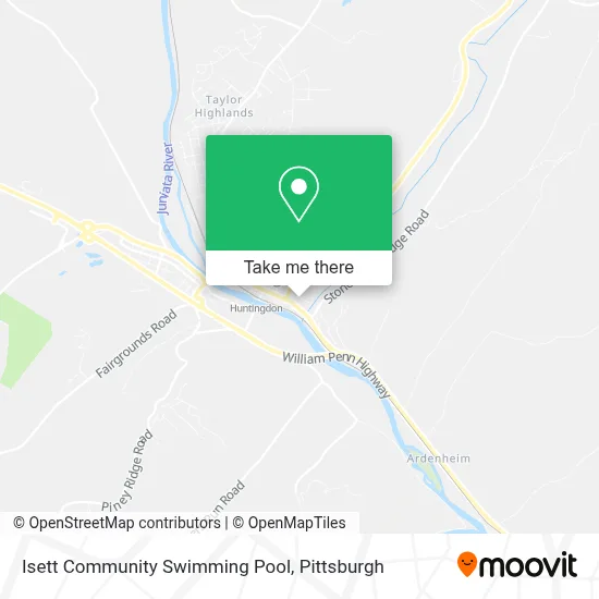 Isett Community Swimming Pool map