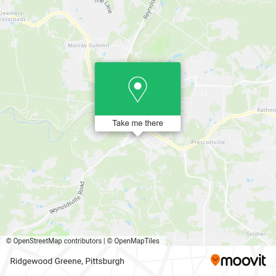 Ridgewood Greene map