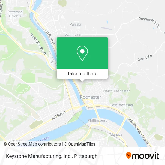 Keystone Manufacturing, Inc. map