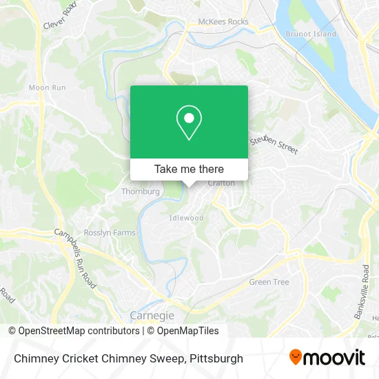 Chimney Cricket Chimney Sweep map