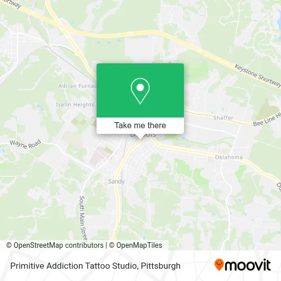 Primitive Addiction Tattoo Studio map