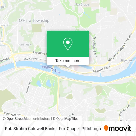 Rob Strohm Coldwell Banker Fox Chapel map