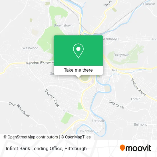 Infirst Bank Lending Office map