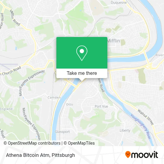 Athena Bitcoin Atm map