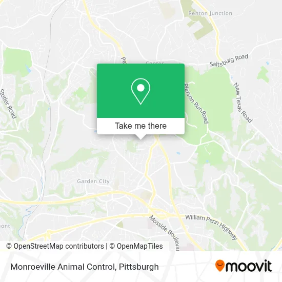 Monroeville Animal Control map