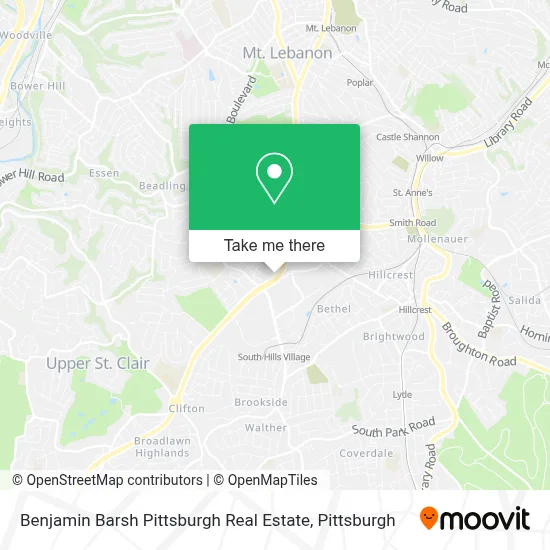 Benjamin Barsh Pittsburgh Real Estate map