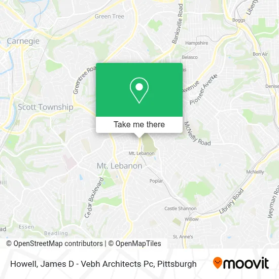 Howell, James D - Vebh Architects Pc map