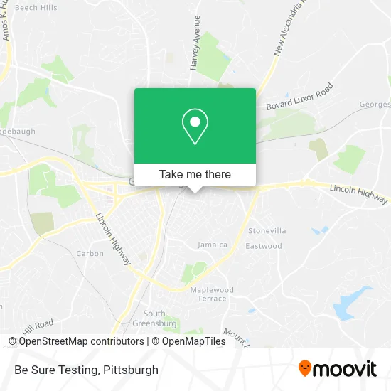Be Sure Testing map