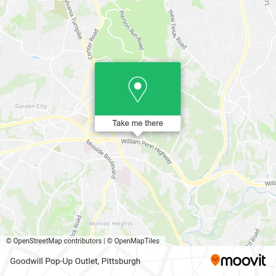 Goodwill Pop-Up Outlet map