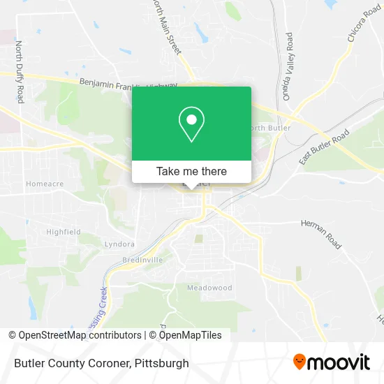 Butler County Coroner map
