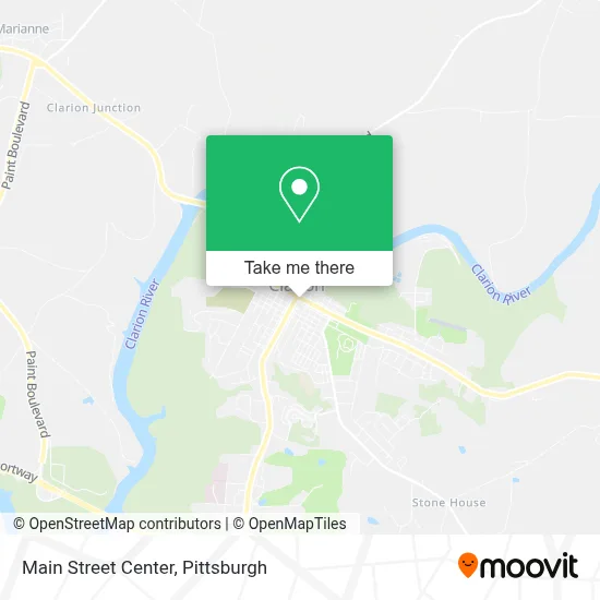 Main Street Center map