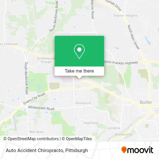 Auto Accident Chiropracto map