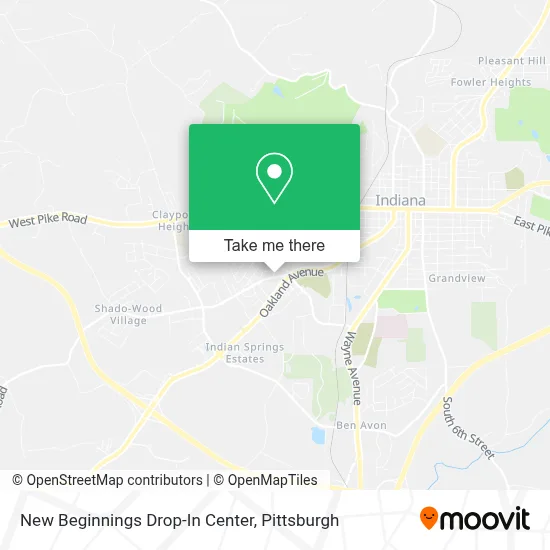 New Beginnings Drop-In Center map