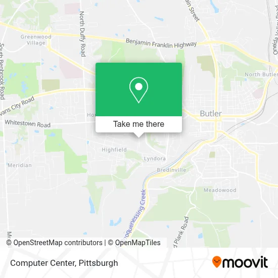 Computer Center map
