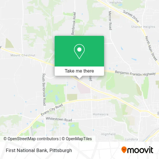 First National Bank map