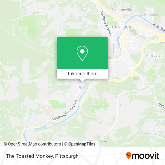 The Toasted Monkey map