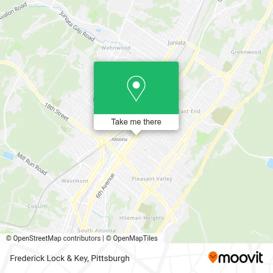 Frederick Lock & Key map