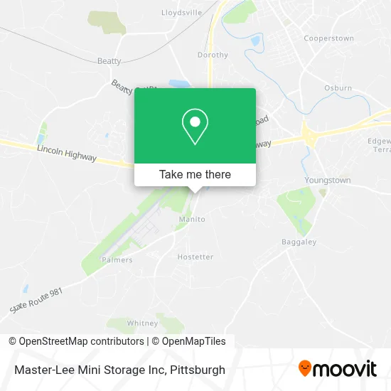 Master-Lee Mini Storage Inc map