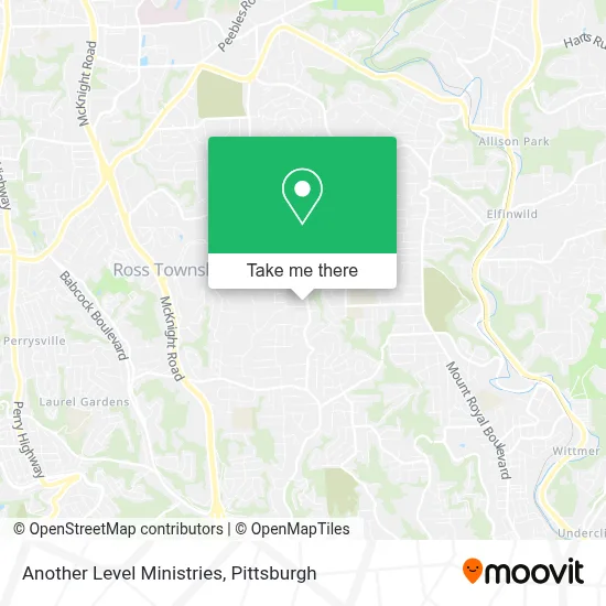 Another Level Ministries map
