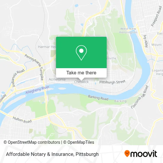 Affordable Notary & Insurance map