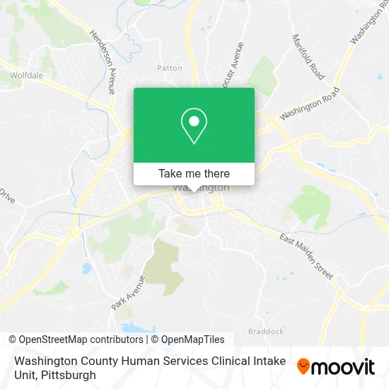 Washington County Human Services Clinical Intake Unit map